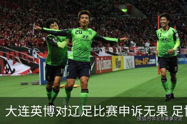 大连英博对辽足比赛申诉无果 足协裁委会评议结果公布
